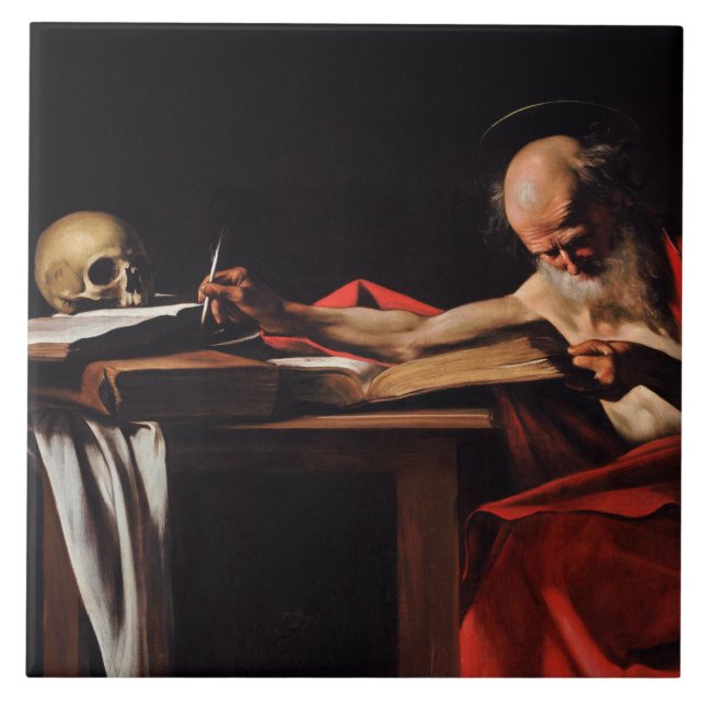 Santo Jerome (por Caravaggio) (Frente)