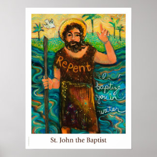 Santo João Batista poster Cristão