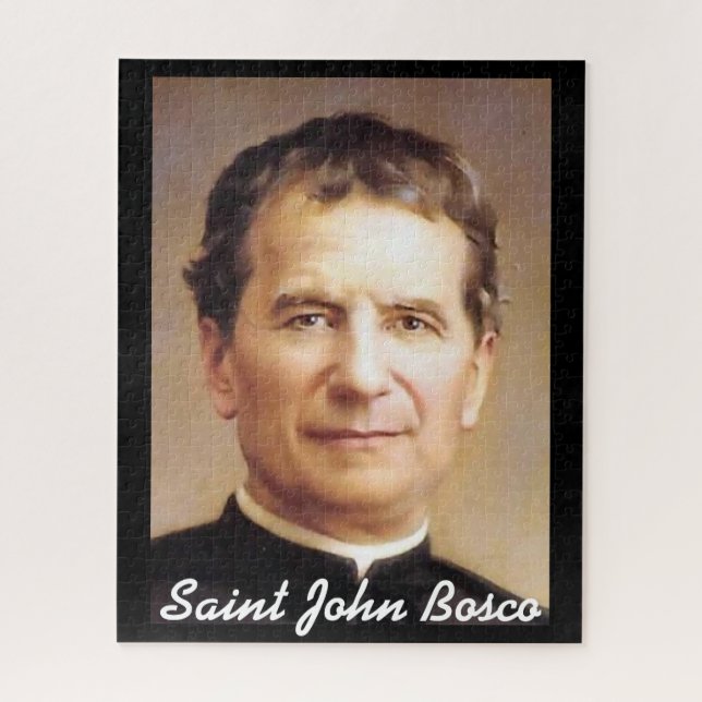 Santo John Bosco Retrato Jigsee Quebra-cabeça (Vertical)