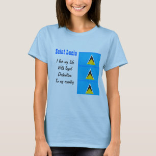 Santo Lúcia-lealdade às camisetas do meu país