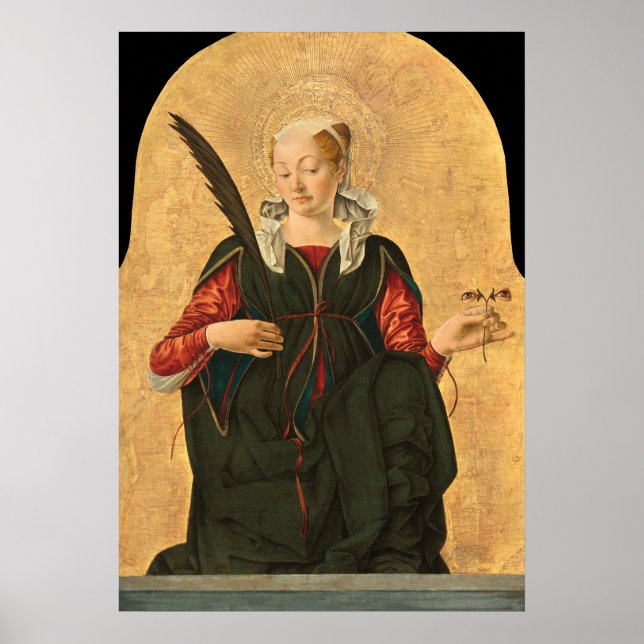 Santo Lucy - Francesco del Cossa Fine Art Poster (Frente)
