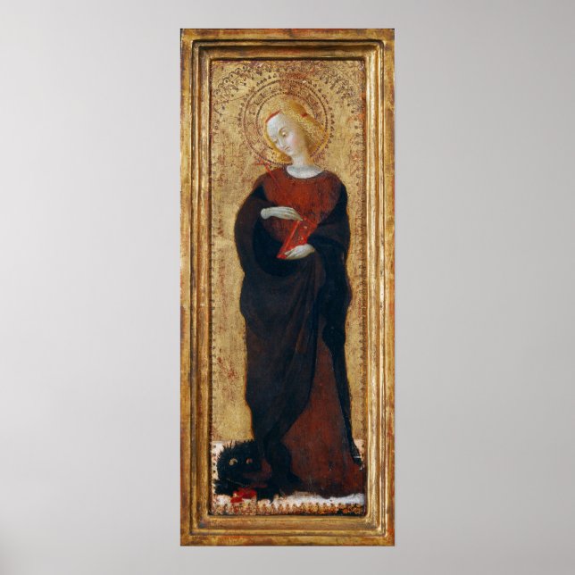 Santo Margaret - Sassetta Fine Art Poster (Frente)