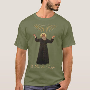 Santo Maron (Patrão da Camisa T da Igreja Maronita