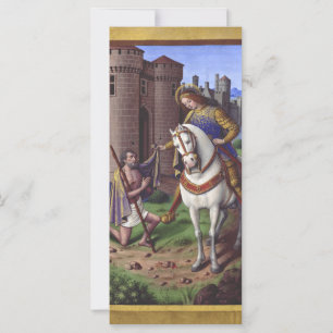 Santo Martin de Tours cortando seu manto em dois