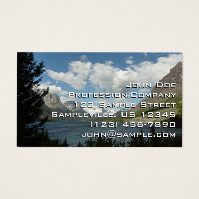 Santo Mary Lake II no Glacier National Park (Frente)