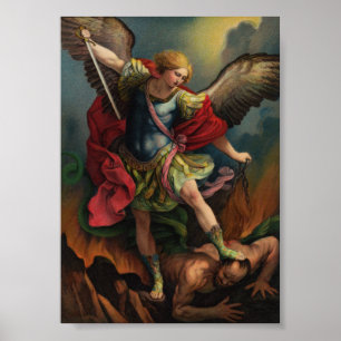 Santo Michael o Archangel Small Poster
