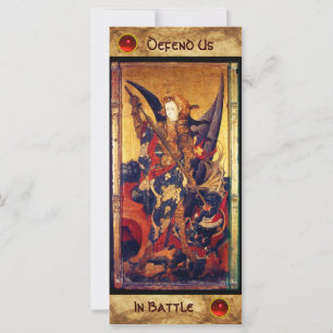 Santo Michael Vanquishing Devil Prayer Card