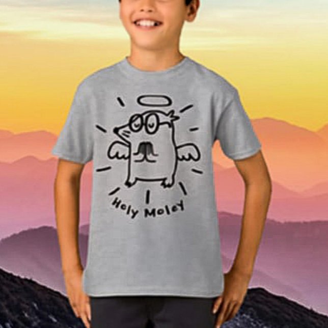Santo Moley | Camiseta engraçada para crianças com (Criador carregado)