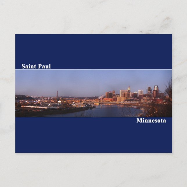 Santo Paul, Cartão de Posto Minnesota (Azul Escuro (Frente)