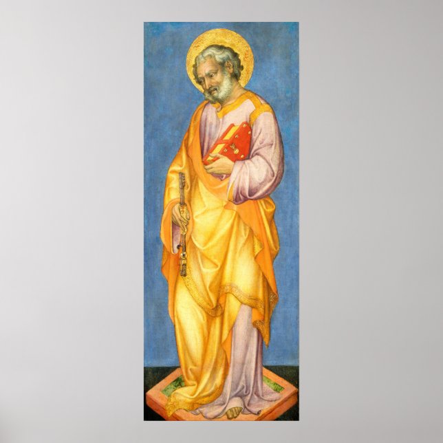 Santo Peter - Michele Giambono Fine Art Poster (Frente)
