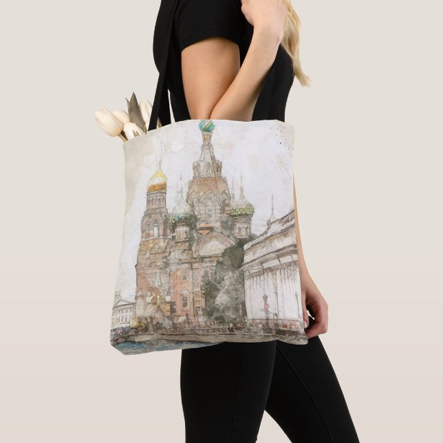 Santo Petersburg Rússia Tote Bag - Elegante Viagem (Close Up)