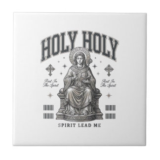 Santo Santo Desenho de Camisa Religiosa de Gravura