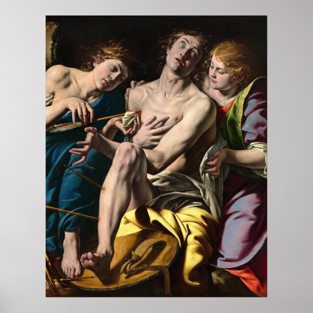 Santo Sebastian, Tanzio da Varallo Fine Art Poster (Frente)