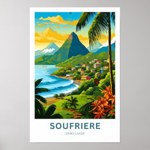 Santo Soufriere Lucia Viagem Impressão