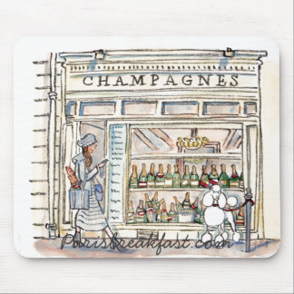 Santo Sulpice da rua de Champagne, mousepad de