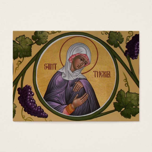 Santo Thekla MiniPrayer Card (Frente)