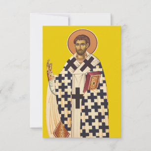 Santo Timóteo de Éfeso Cartão Icone Bizantino