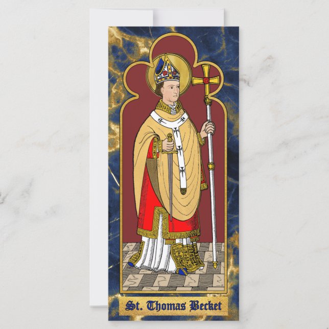 Santo Tomás Becket com Espada (M 033; Colorizado) (Frente)