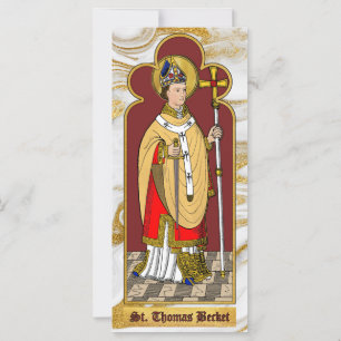 Santo Tomás Becket com Espada (M 033; Colorizado)