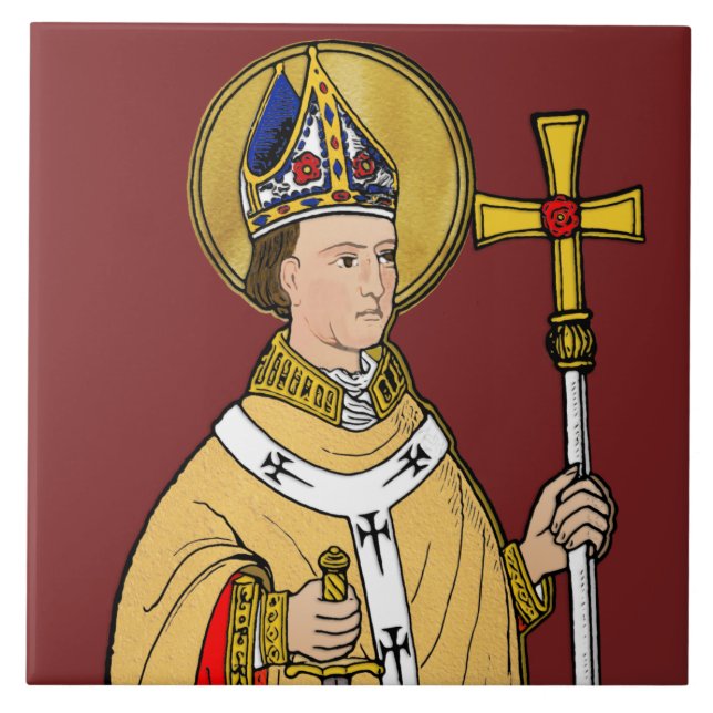 Santo Tomás Becket com Espada (M 033; Colorizado) (Frente)