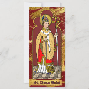 Santo Tomás Becket com Espada (M 033; Colorizado)