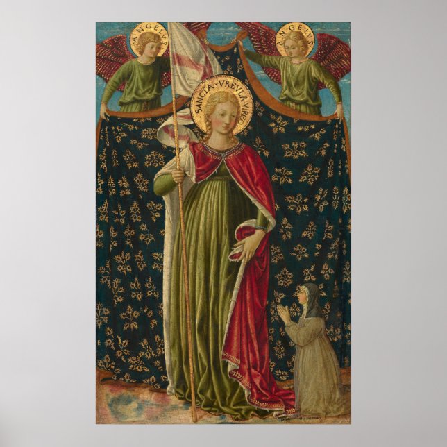 Santo Ursula - Benozzo Gozzoli Fine Art Poster (Frente)