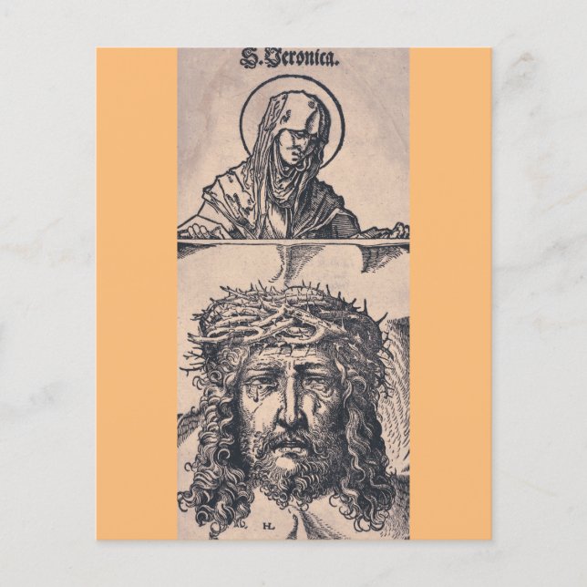 Santo Veronica com o Vernicle por Hans Burgkmair (Frente)