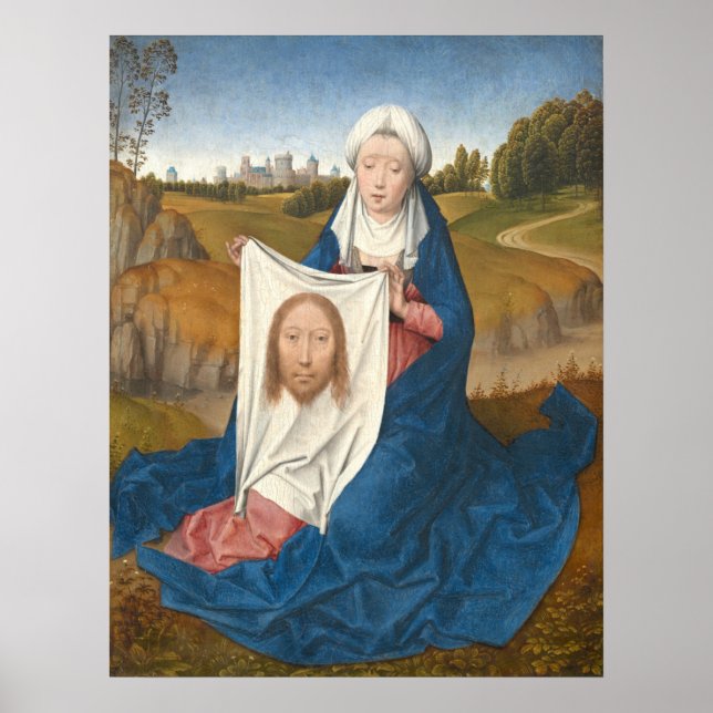 Santo Veronica - Hans Memling Fine Art Poster (Frente)
