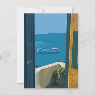 Santorini, cartão de cruzeiro de Grécia
