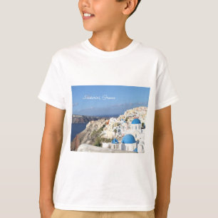 Santorini, Grécia, Aldeia de Oia, camisa infantil