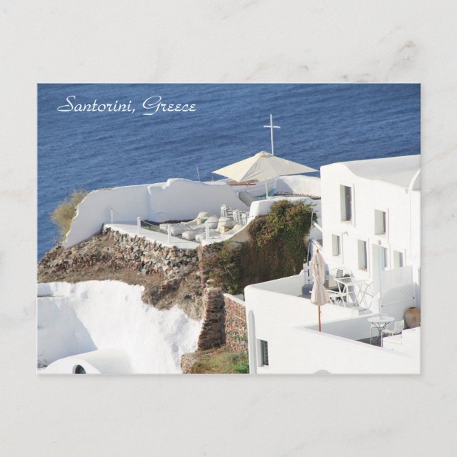Santorini, Grécia, Fotografia, Cartão Postal (Frente)