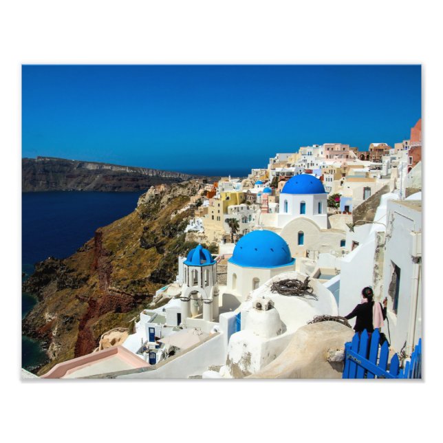 Santorini, Ilhas Gregas - Impressão de Fotografia (Frente)