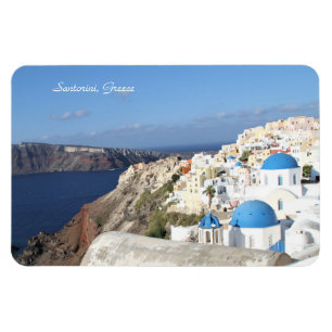 Santorini, piscina, Oia, fotografia, ímã