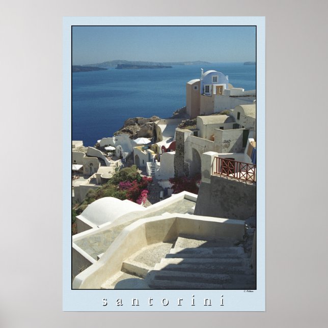 Santorini Poster Impressão (fotografia cinematográ (Frente)