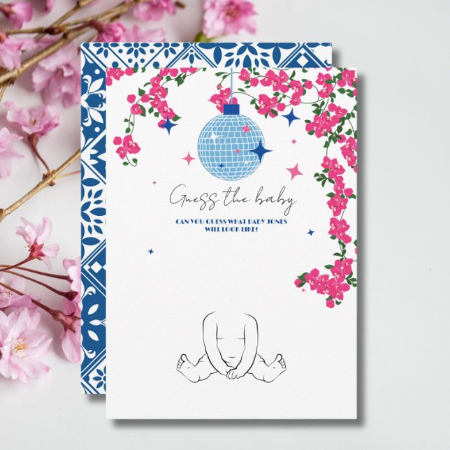 Santorini Rosa, adivinha o cartão do jogo do chá d (Criador carregado)