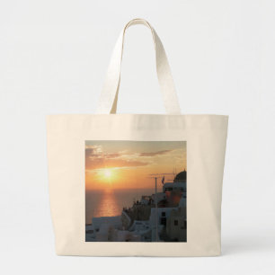 Santorini Sunset Jumbo Bolsa