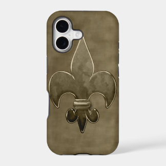 Santos de veludo Dourado Fleur De Lis