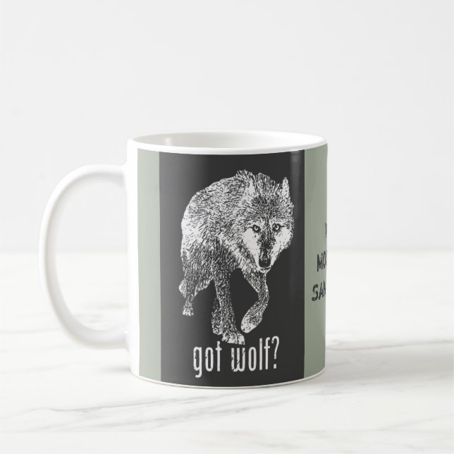 Santuário da montanha do lobo - caneca de café (Esquerda)