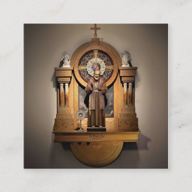 Santuário de cartões santamente do Pio do padre do (Frente)