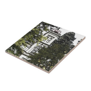 Santuário entre o Azulejo Cerâmico das Árvores