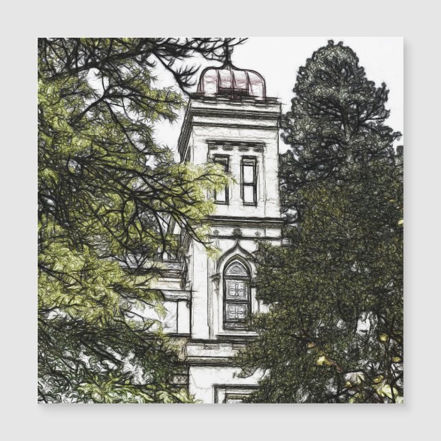 Santuário entre o Cartão Magnético das Árvores (Frente)