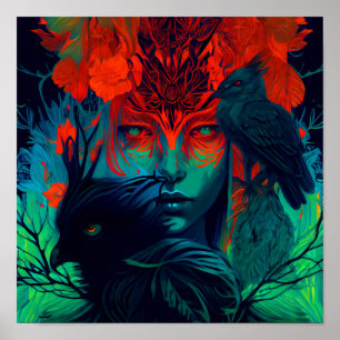 Santuário - Impressão de Arte de Parede Feminina B