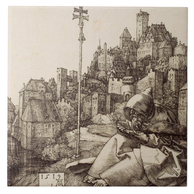 São Antônio Lendo por Albrecht Durer (Frente)