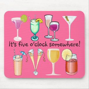 São cinco O'Clock em algum lugar Mousepad