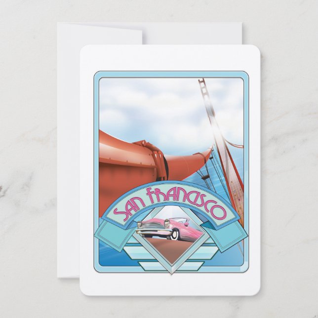 São Francisco, EUA, poster de viagens (Frente)