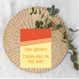 São Gêmeos! Anúncio de Gravidez em Dois Groovy