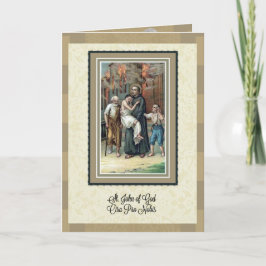São João de Deus Rezem por Nós Cartão de Aniversár