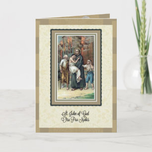 São João de Deus Rezem por Nós Cartão de Aniversár