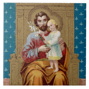 São José entronizado com o Menino Cristo