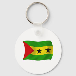 São Tomé e Príncipe Flag Chaveiro